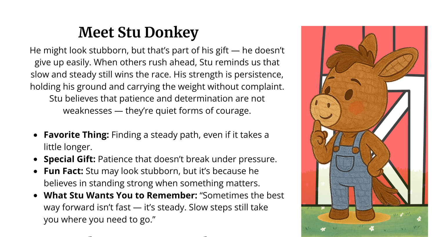Featured image for “Camp Daily Wins Character Profile – Stu Donkey”