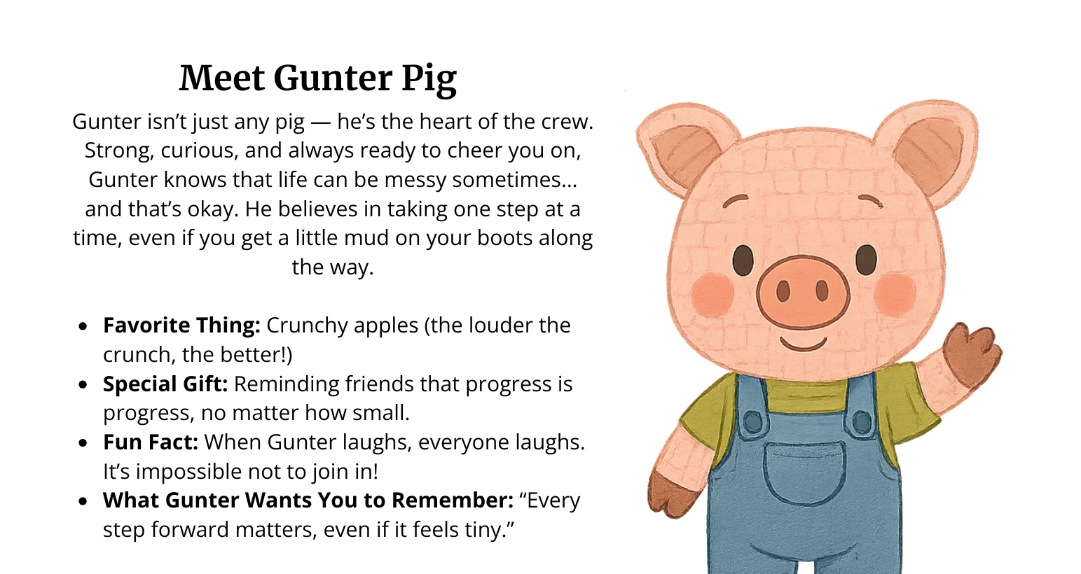 Featured image for “Camp Daily Wins Character Profile – Gunter Pig”